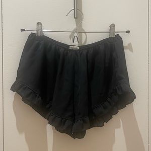 NWOT Brandy Melville John Galt Black Chiffon Vodi Shorts - One Size Fits All